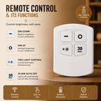 Set Of 3 Wireless Dimmable Remote-Control Light