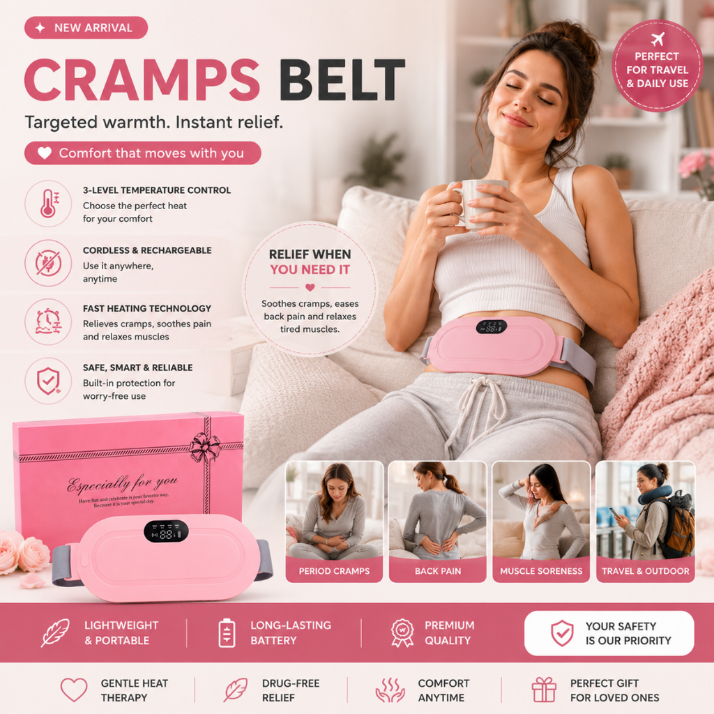 Cramps Belt – Portable Period Pain Relief Belt