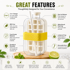 Cool Ice Cube Box 2-in-1 Ice Cube Maker Water Bottle – Cool Drinks Anytime, Anywhere ❄️