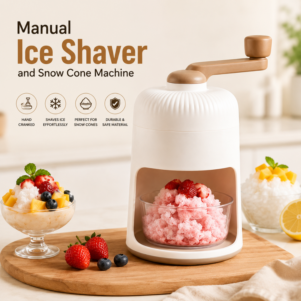 Manual Ice Shaver and Snow Cone Machine