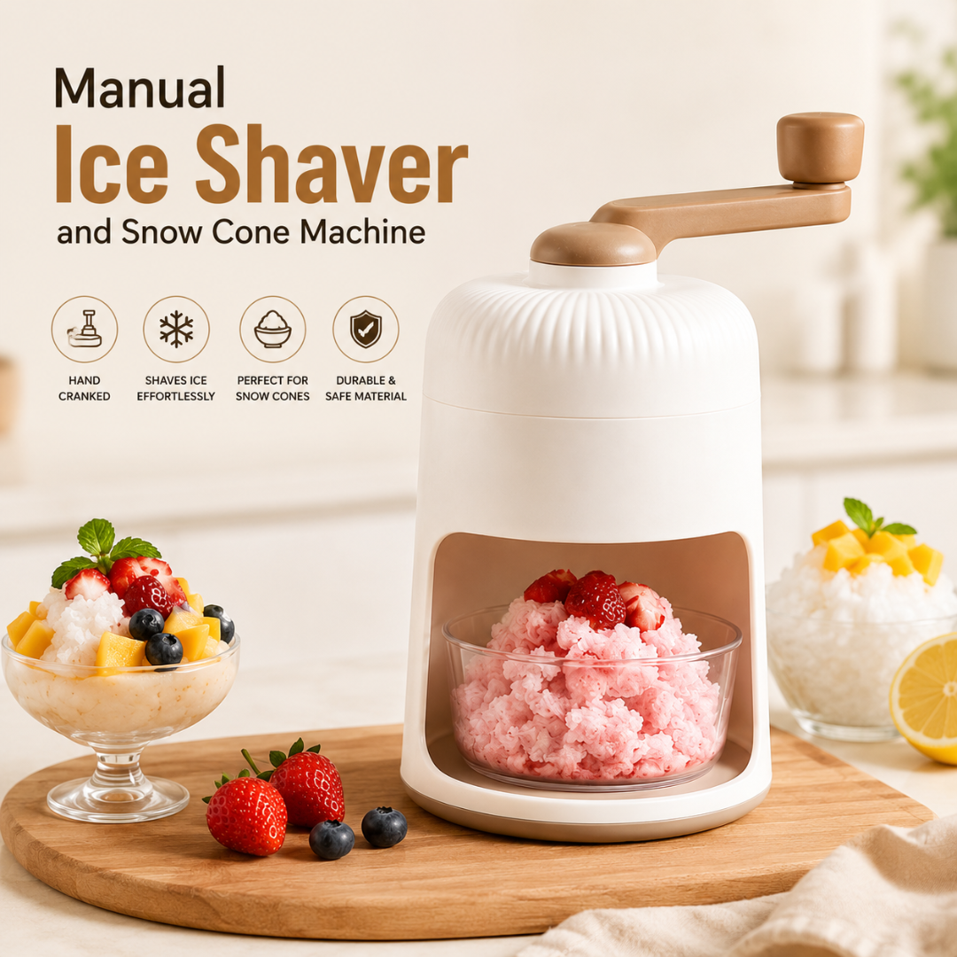 Manual Ice Shaver and Snow Cone Machine
