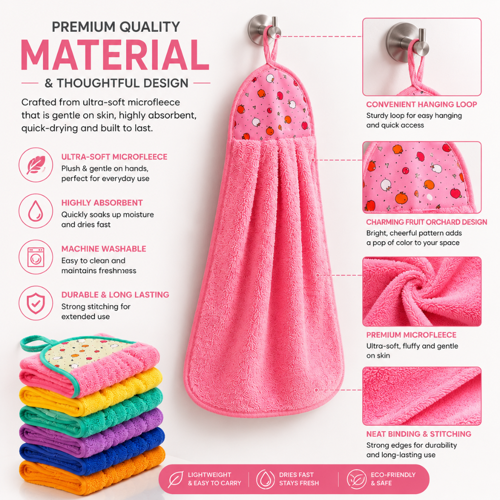 Kitchen Hanging Hand Towels (pack of 3)