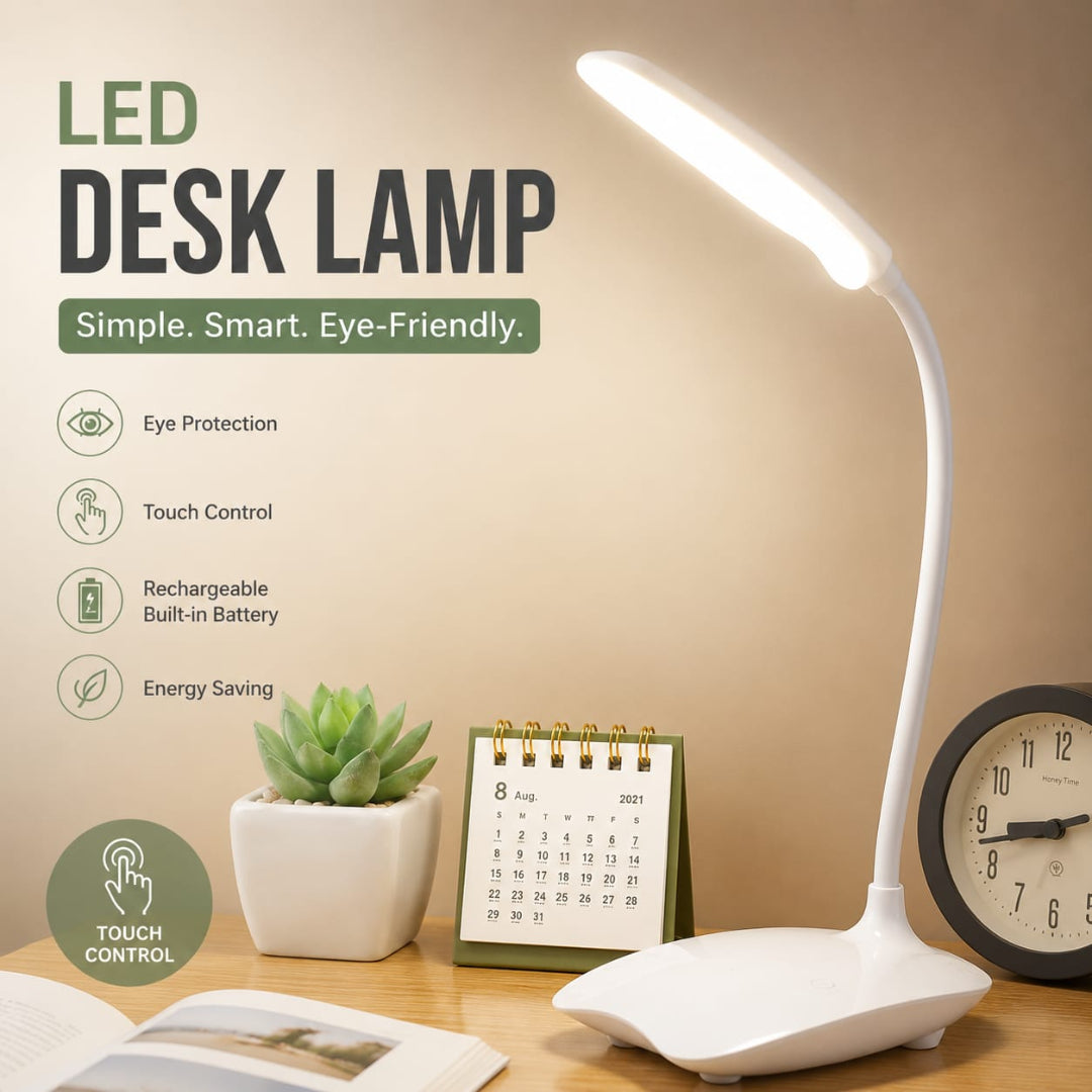 Led Desk Lamp Foldable and Rechargeable