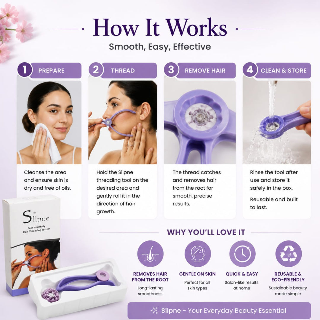 Face and Body Hair Threading Tool