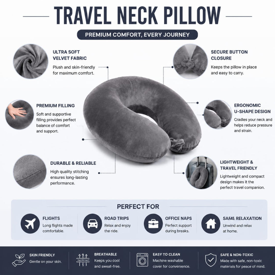 U shaped Travelling Neck Pillow
