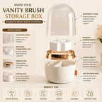 360° Rotating Makeup Brushes Holder