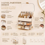 Premium Large Luxury Vanity top Organizer for Skincare, Makeup and Cosmetics