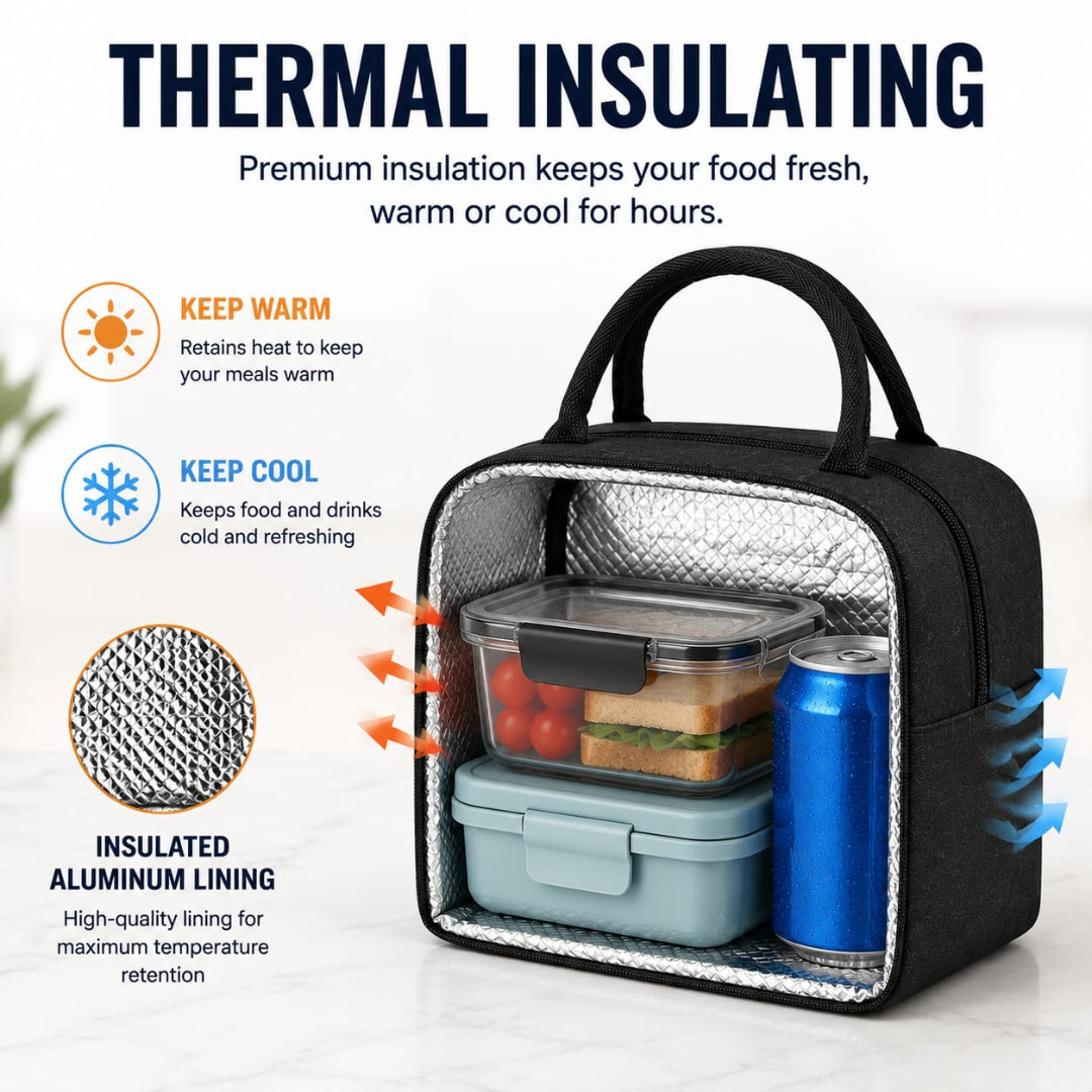 Portable Thermal Insulated Lunch Bag
