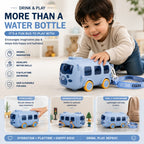 Bear Baby Bus Sipper Water Bottle with Straw and Straps - 500ml