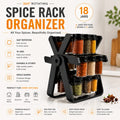 Rotating Ferris Wheel Spice Rack With 18Pcs Jar