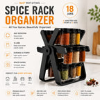 Rotating Ferris Wheel Spice Rack With 18Pcs Jar