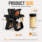 Rotating Ferris Wheel Spice Rack With 18Pcs Jar