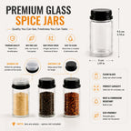 Rotating Ferris Wheel Spice Rack With 18Pcs Jar