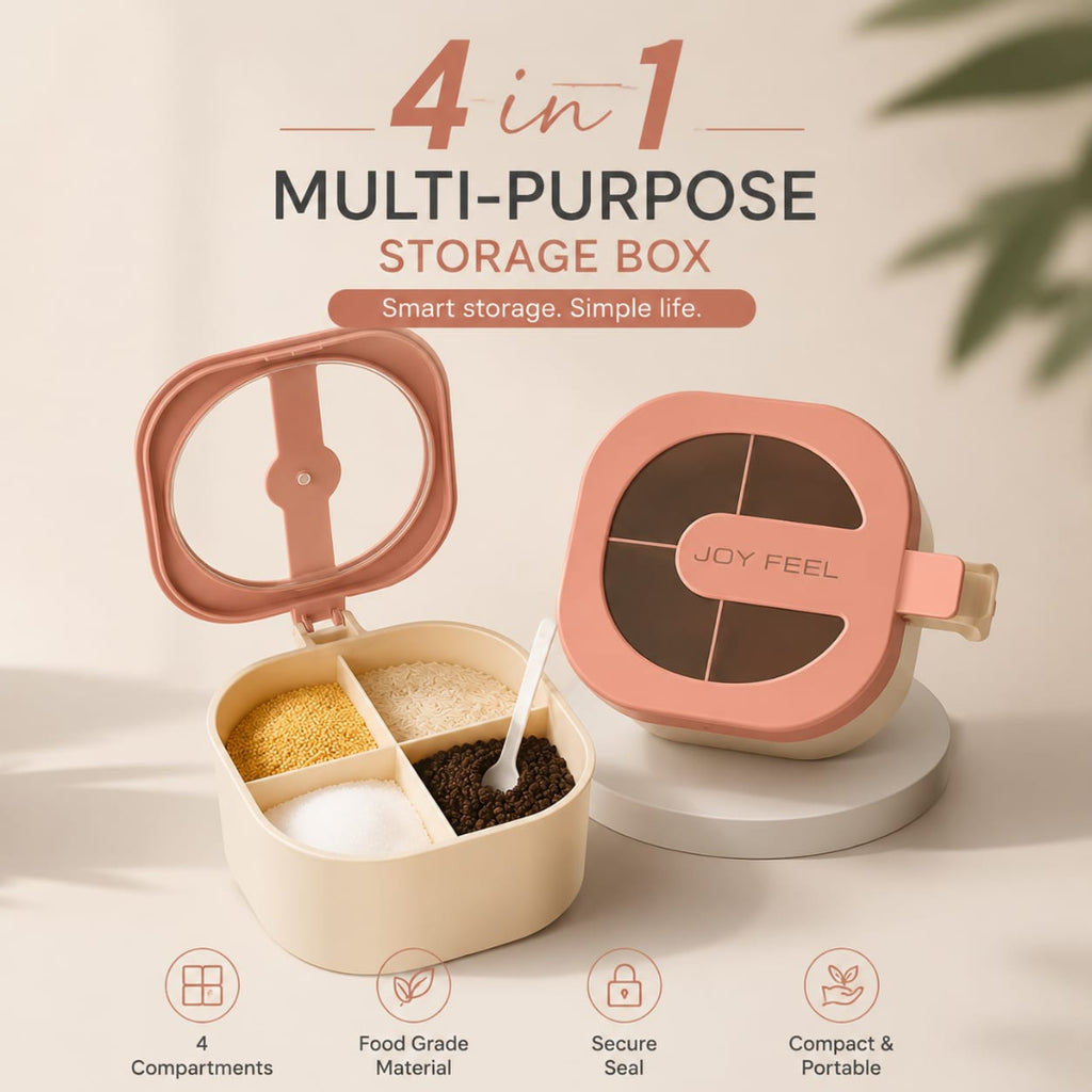 4 in 1 Spices Storage Box