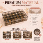 Double layered Acrylic Jewelry Organizer