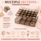 Double layered Acrylic Jewelry Organizer