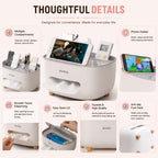 Multifunctional Tissue Box Organizer with Phone stand