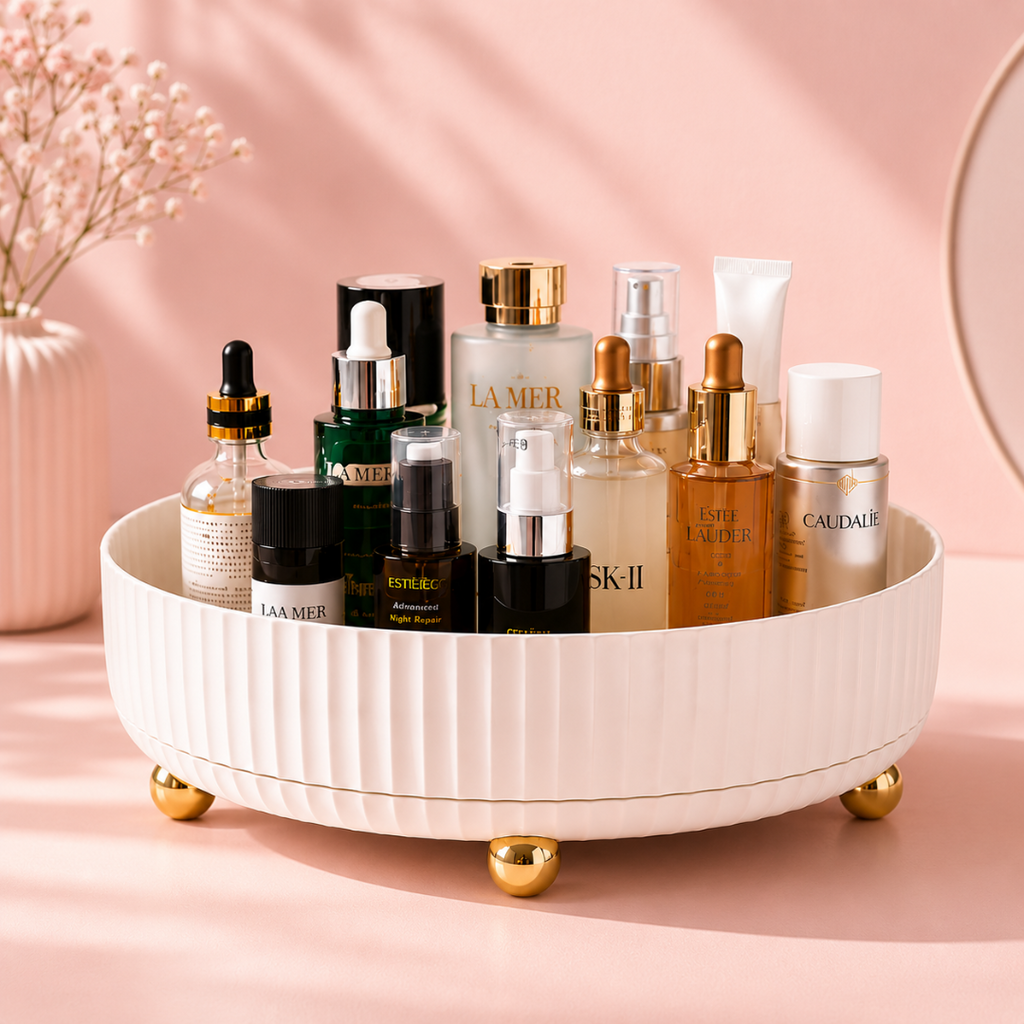 360° Rotating Make-up, Skincare, Perfume Organizing Tray