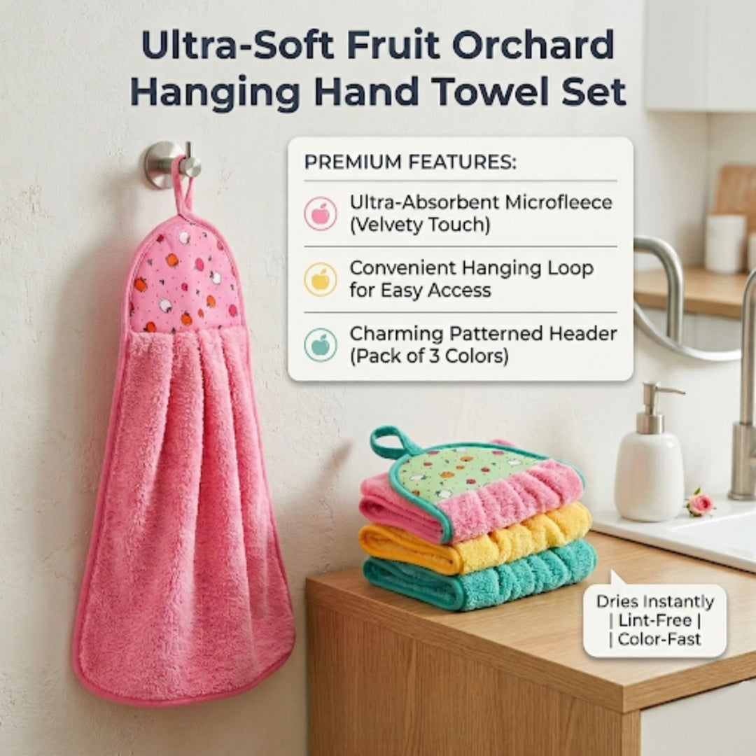 Kitchen Hanging Hand Towels (pack of 3)