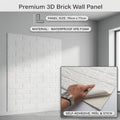 Self-adhesive 3D Wall Bricks Sheet