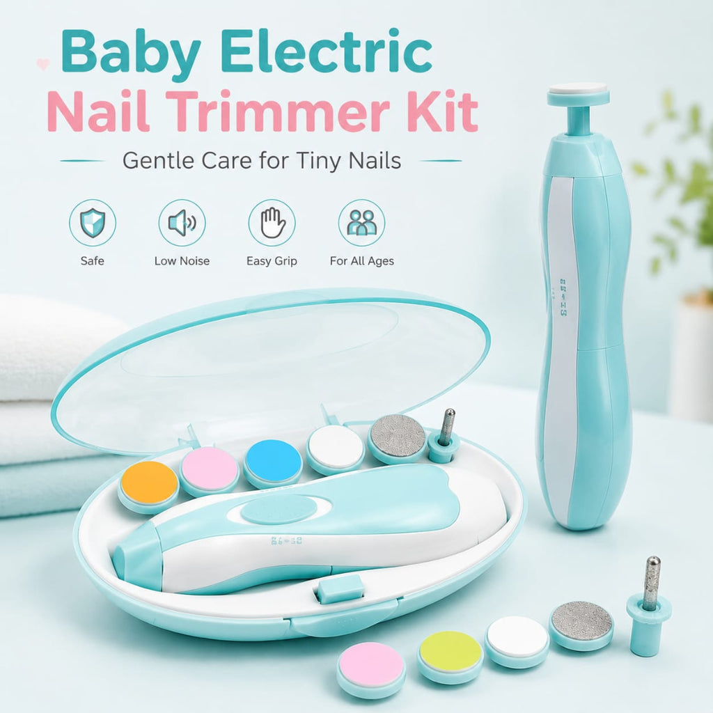 6 in 1 Baby Nail Trimmer Portable Electric Baby Manicure Pedicure Nail Clippers