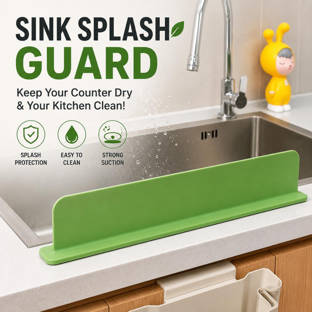 Silicone Sink Splash Guard with Suction