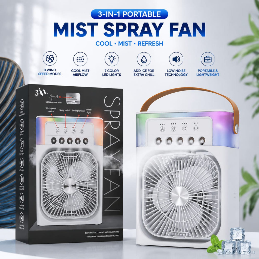 Portable Air Conditioning Cooling Mist Fan