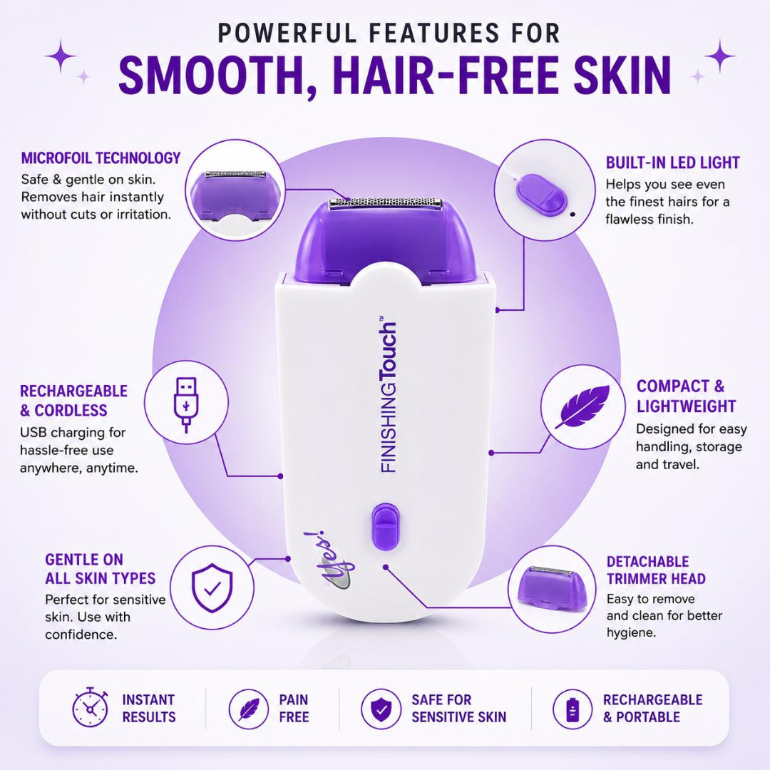 Finishing Touch Electric Rechargeable Mini Hair Remover Device