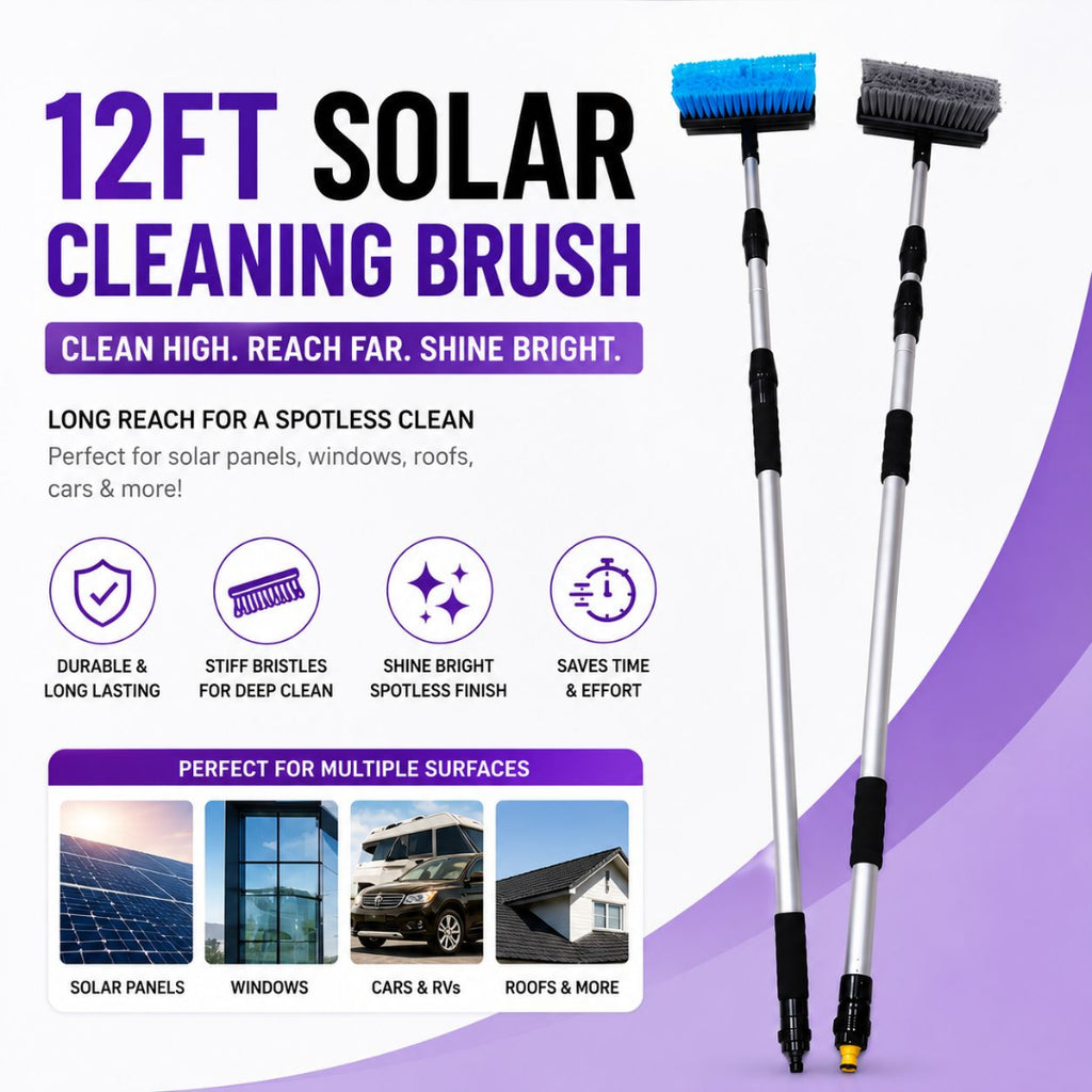 Telescopic Solar Panel Cleaning Brush