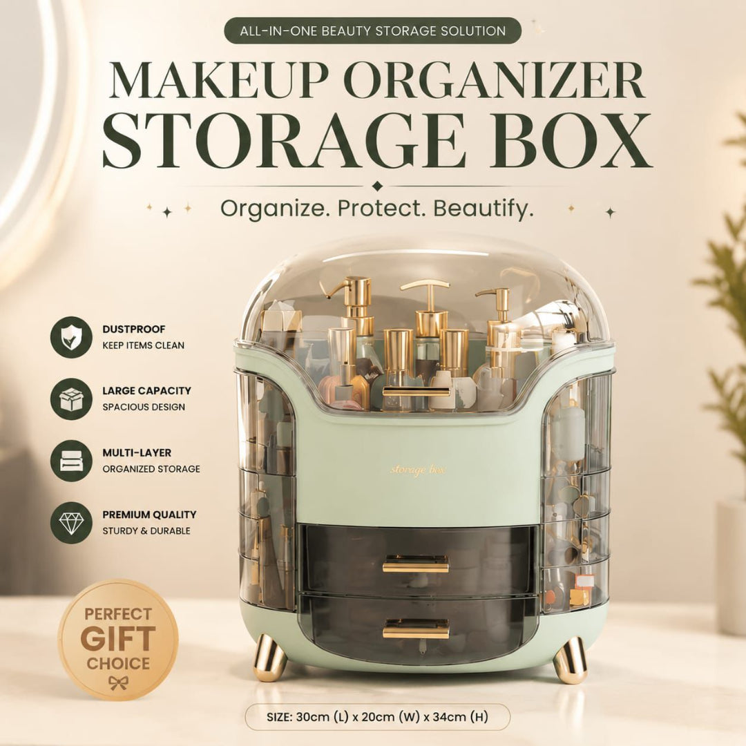 Luxury Cosmetic Organizer (Large Capacity and dust proof)
