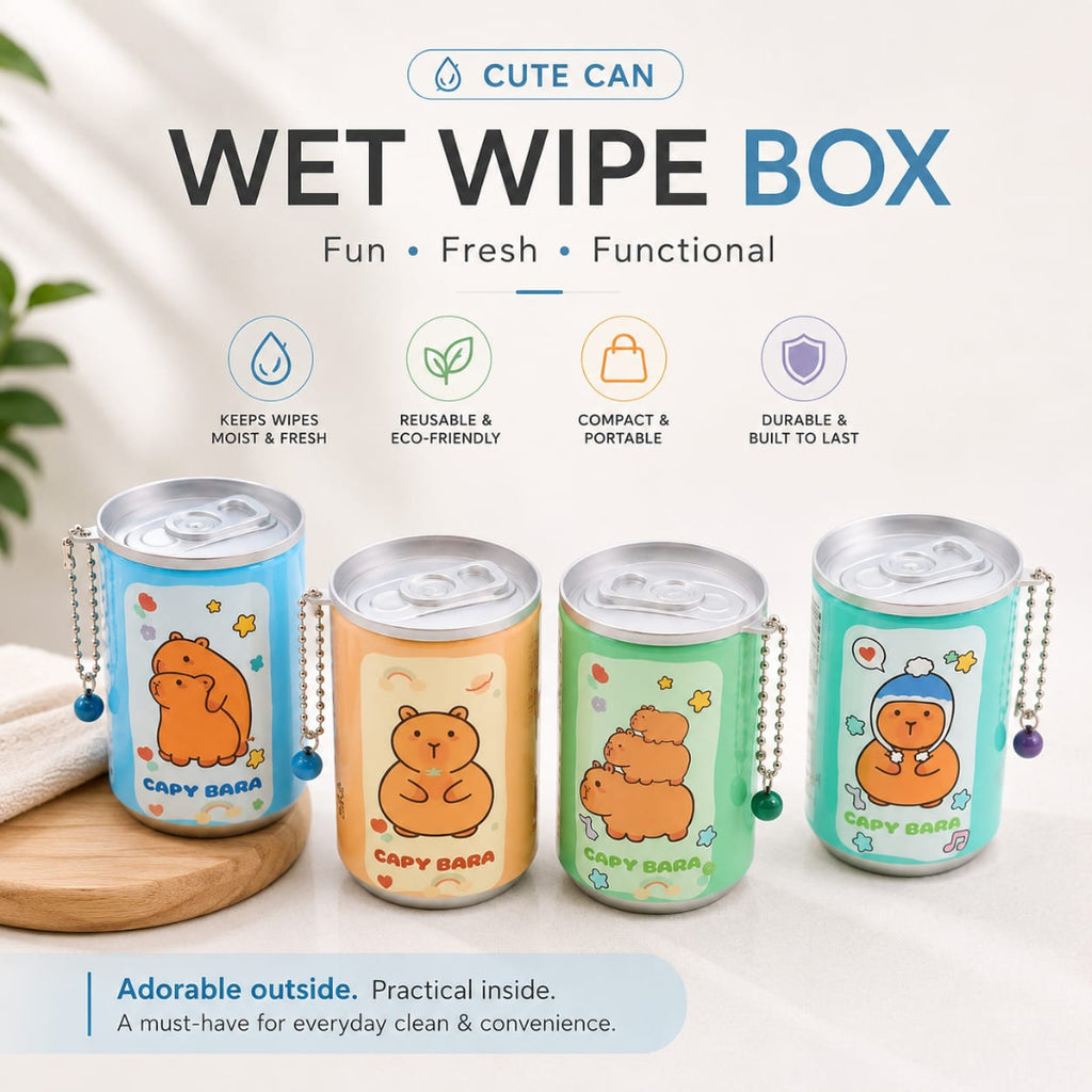Mini Portable Wet Wipes Tissue Can