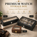 Premium Leather Watch Box Organizer (2,6,12 Slots)