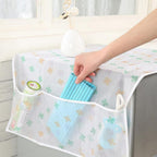 Fridge cover for dust, oil protection and organization