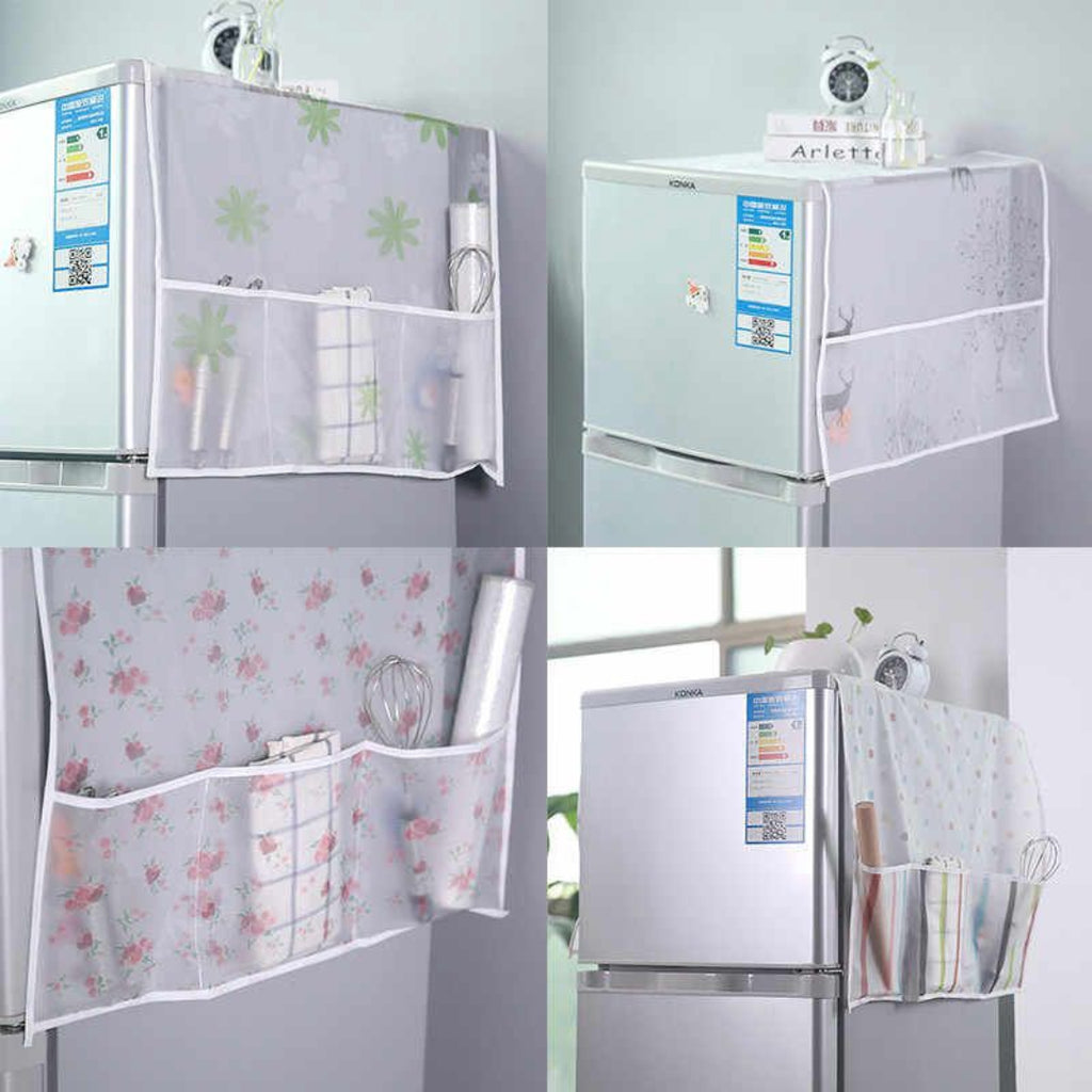 Fridge cover for dust, oil protection and organization