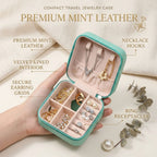 Leather Travel Jewelry Organizer Box