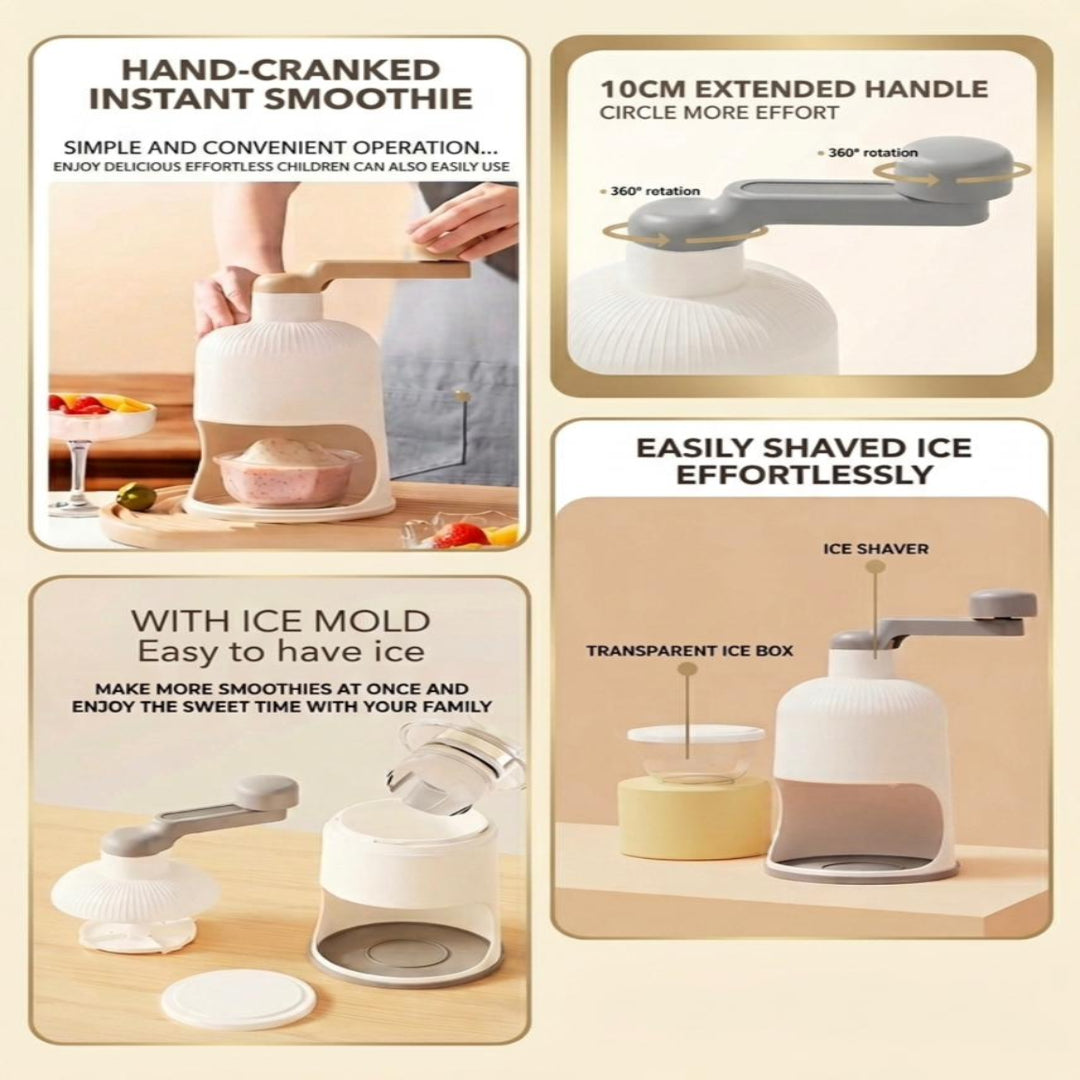 Manual Ice Shaver and Snow Cone Machine