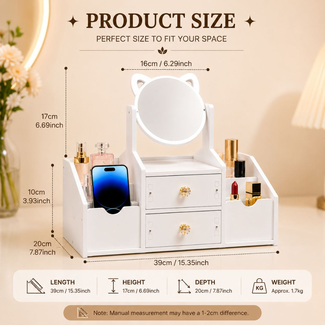 Vanity / Dressing Organizer for Make-up and Jewelry Storage