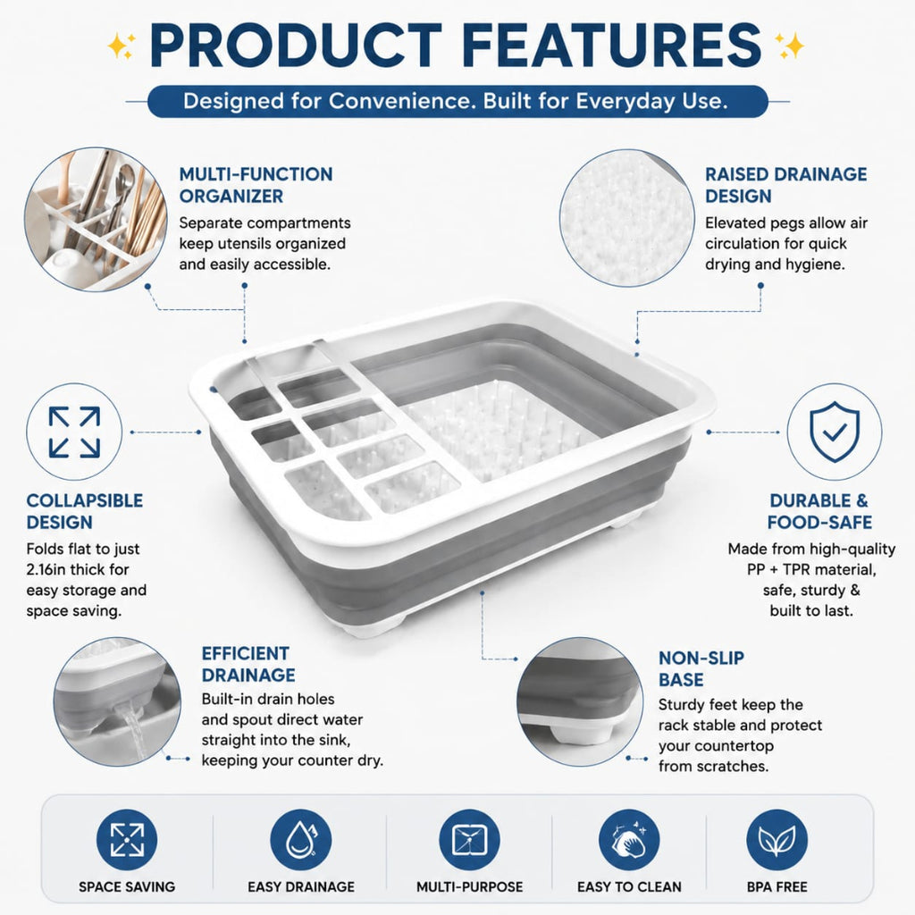 Collapsible Dish Drying Rack