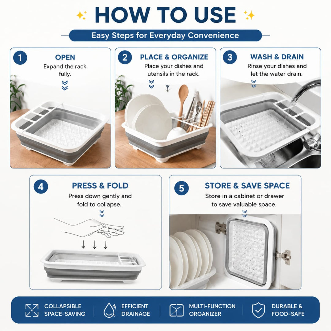 Collapsible Dish Drying Rack