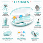 6 in 1 Baby Nail Trimmer Portable Electric Baby Manicure Pedicure Nail Clippers