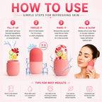 Silicone Facial Ice Roller for Skin Soothing, Tightening and Contouring.