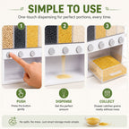 6 In 1 Wall Mounted Rice, Grain, Cereal Dispenser. (10 kg)