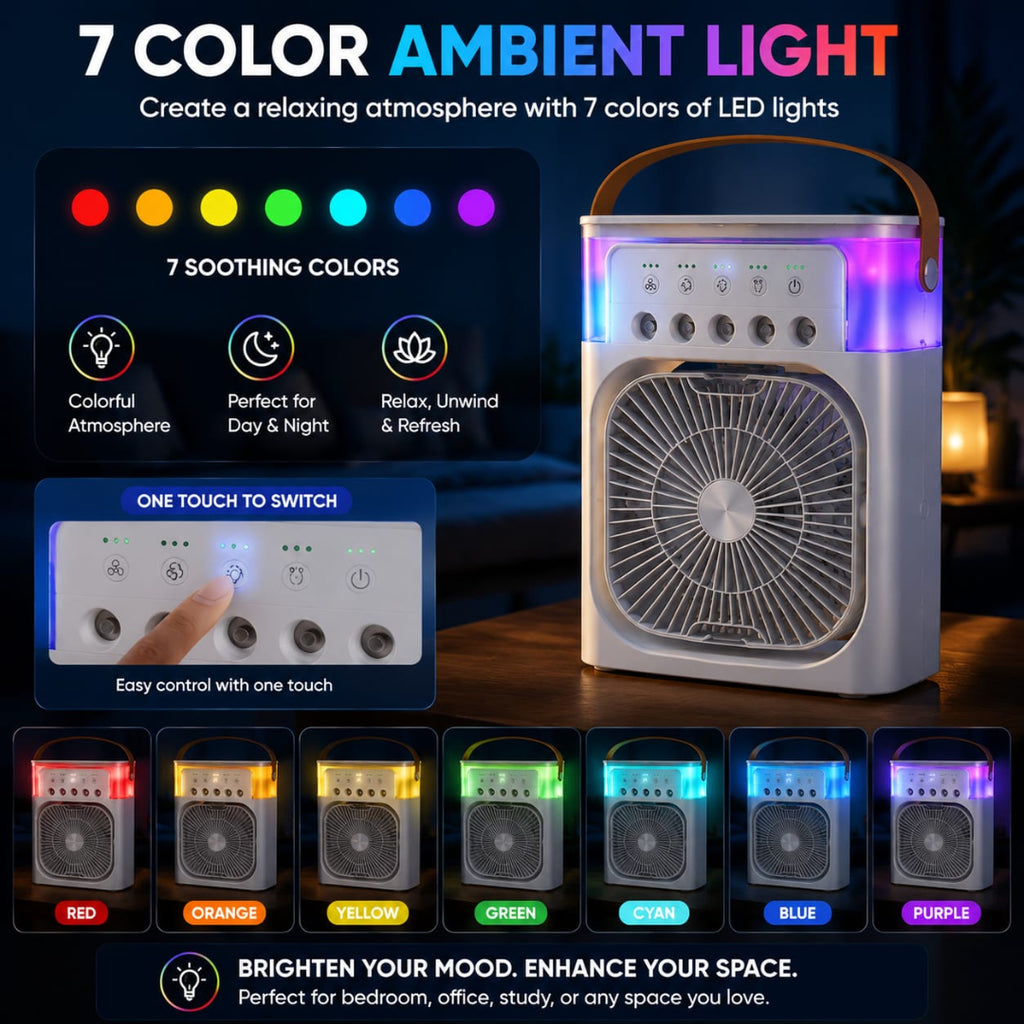 Portable Air Conditioning Cooling Mist Fan