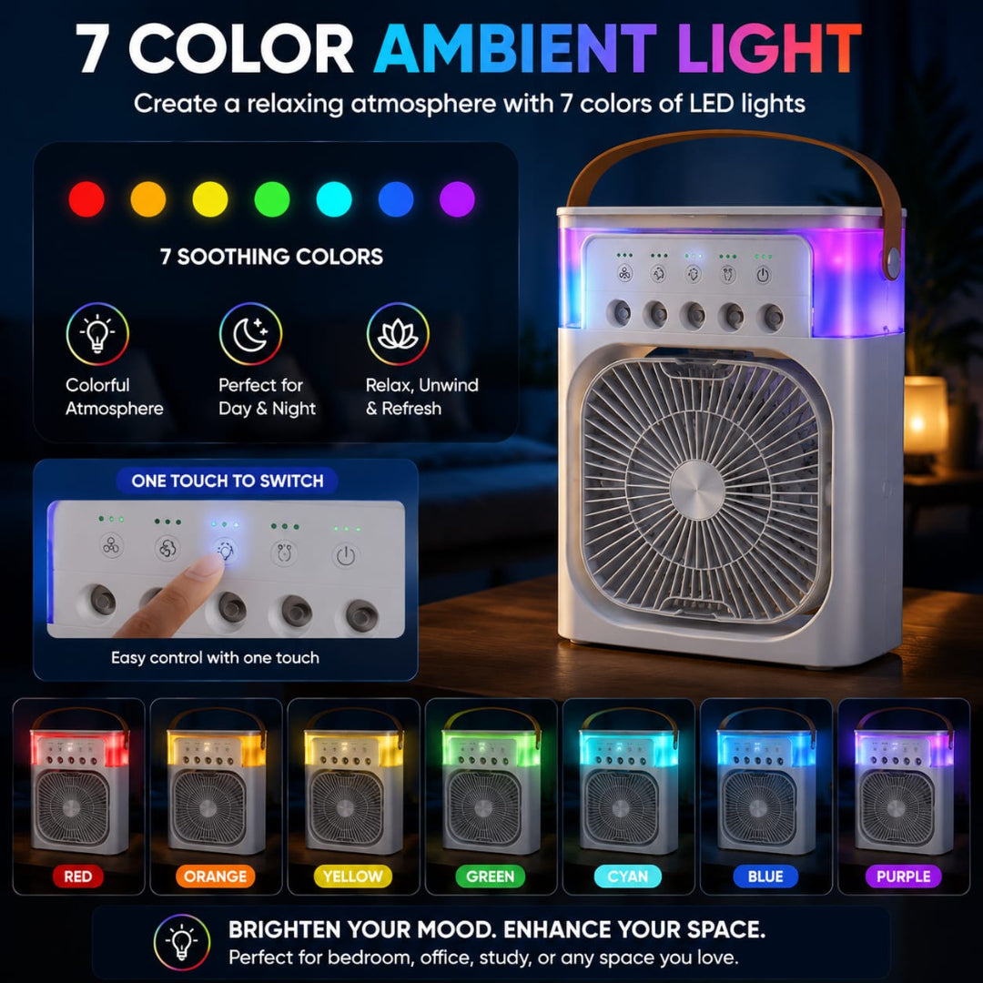 Portable Air Conditioning Cooling Mist Fan