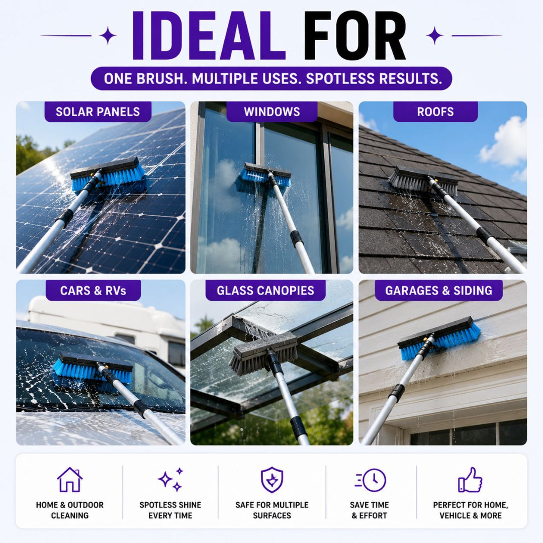 Telescopic Solar Panel Cleaning Brush