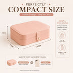 2 Layered Small Leather Jewelry Box - Jewelry Organizer