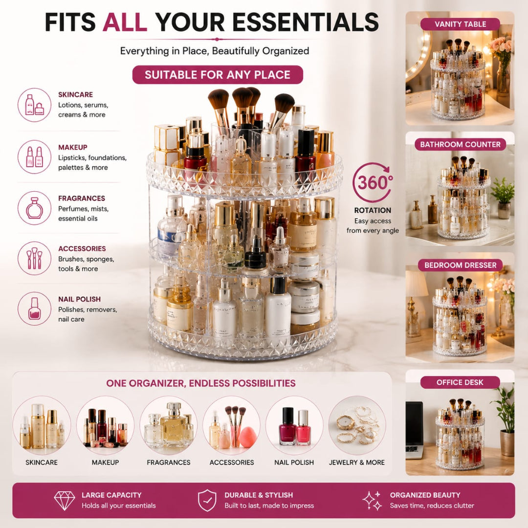 Rotating Makeup Organizer