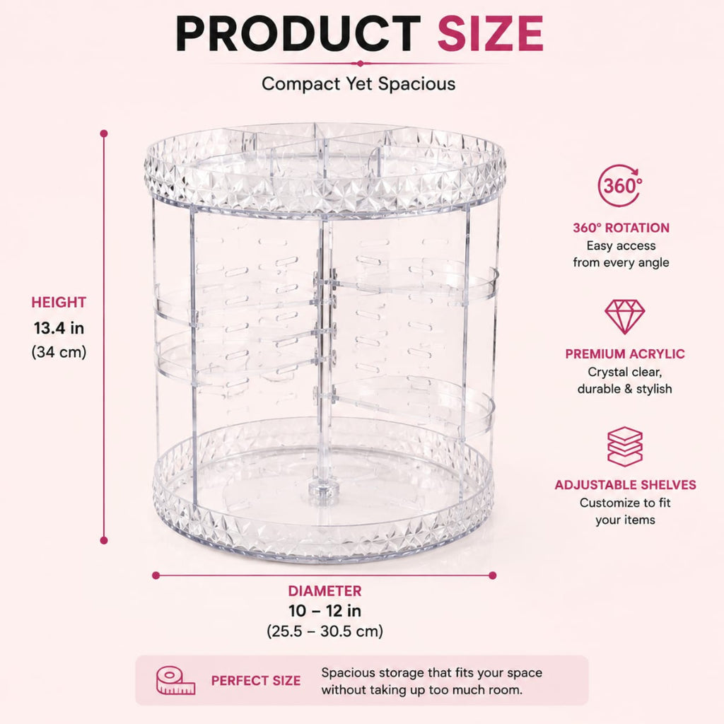 Rotating Makeup Organizer