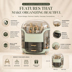 Luxury Cosmetic Organizer (Large Capacity and dust proof)