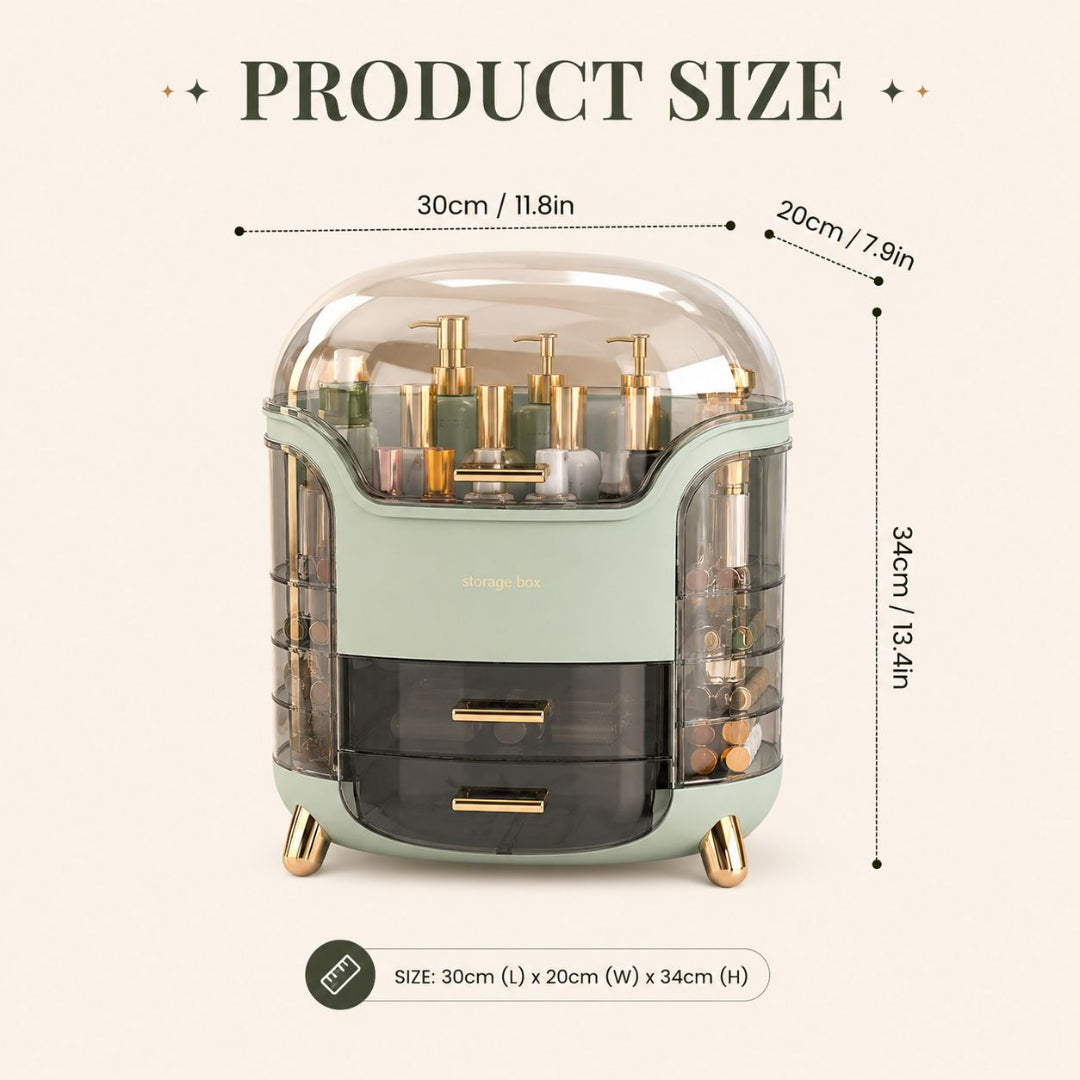 Luxury Cosmetic Organizer (Large Capacity and dust proof)